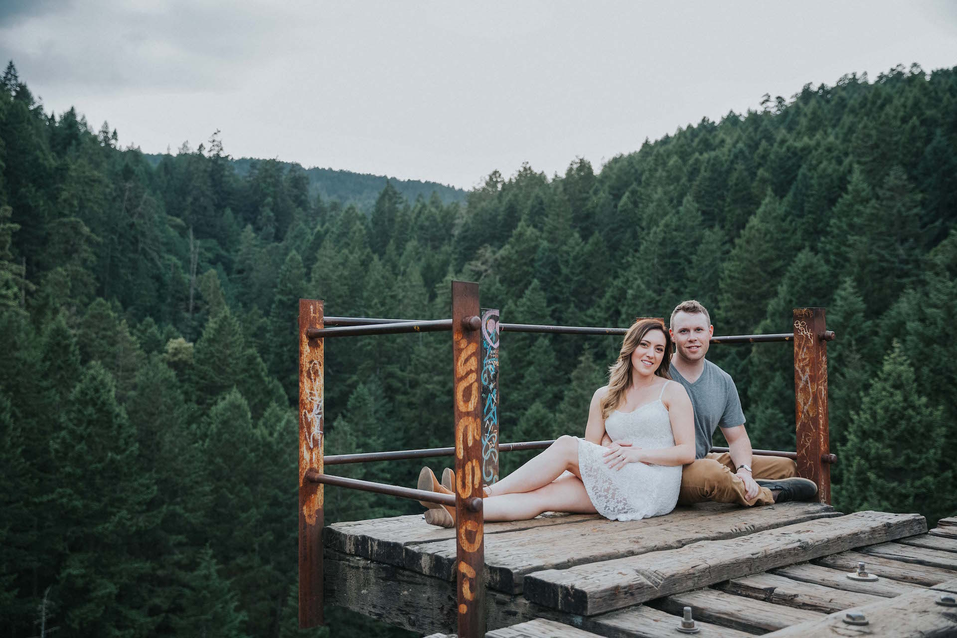 Goldstream Trest;e Engagement West Coast Weddings Magazine