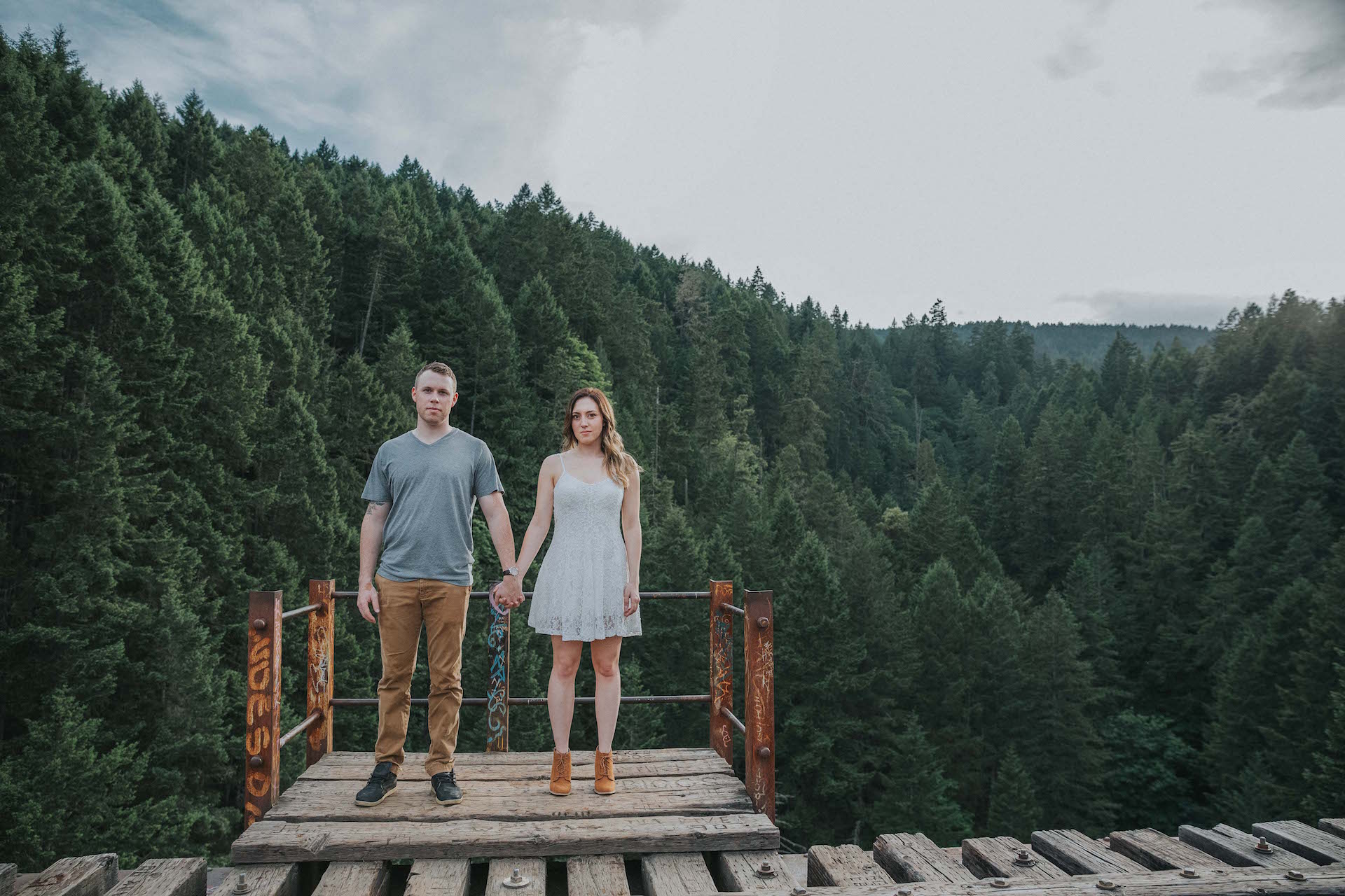 Goldstream Trestle Engagement Vancouver Island British Columbia Wedding Magazine