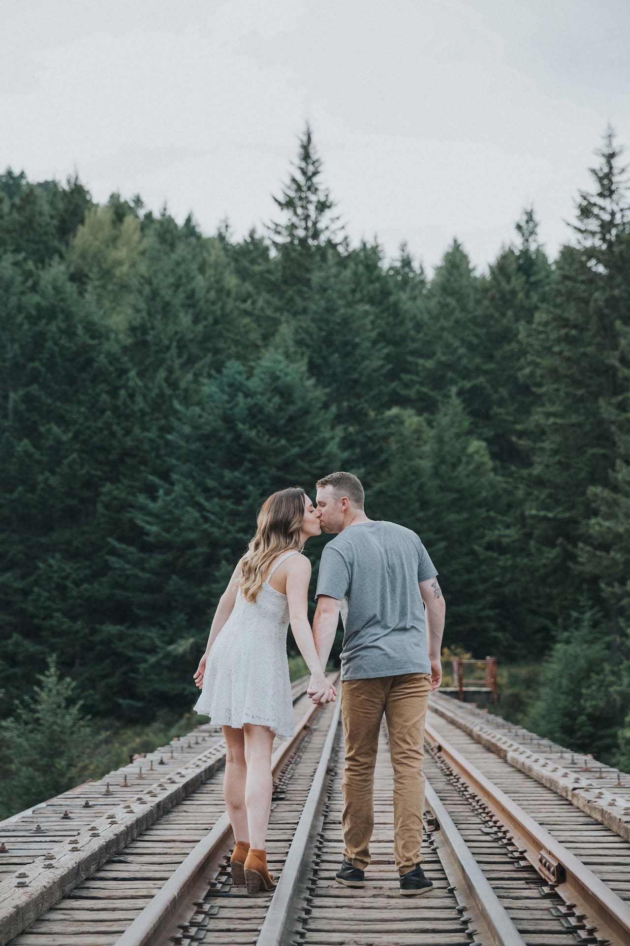 Goldstream Trestle Engagement Vancouver Island West Coast Wedding Magazine