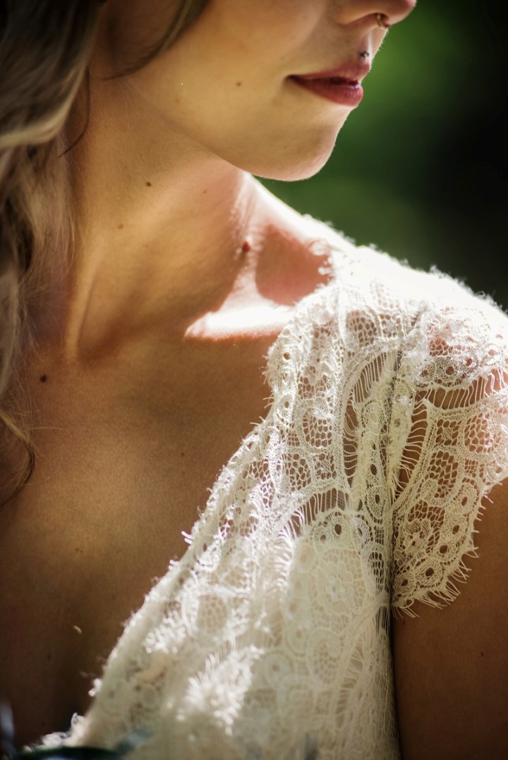 Boho Lace Bridal Gown Love in the Summer Bridesmaids by Funkytown Photography West Coast Weddings