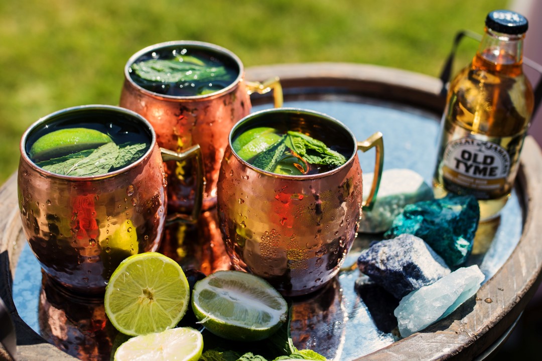 Mint Cocktails in Boho Love in the Summer Bridesmaids by Funkytown Photography West Coast Weddings