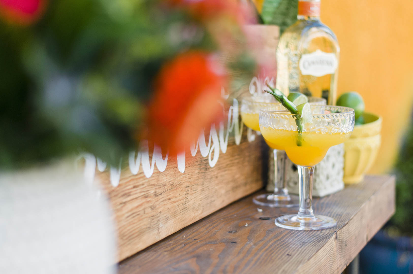 Drink Bar at Fiesta Wedding Vancouver Island