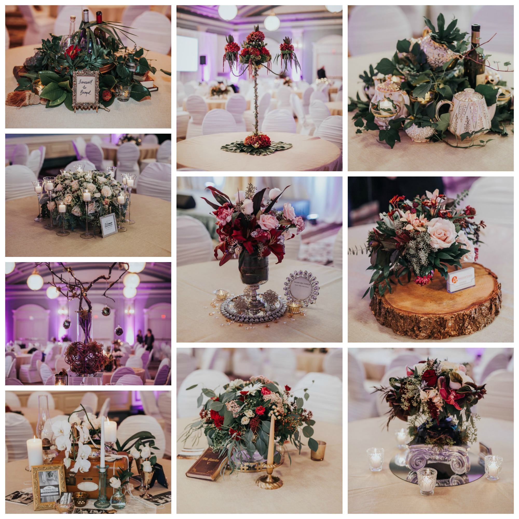 Vancouver Island Wedding Awards 2016 at Fairmont Empress Floral Decor