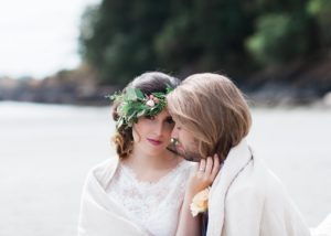 Beach couple Nautical Love West Coast Weddings