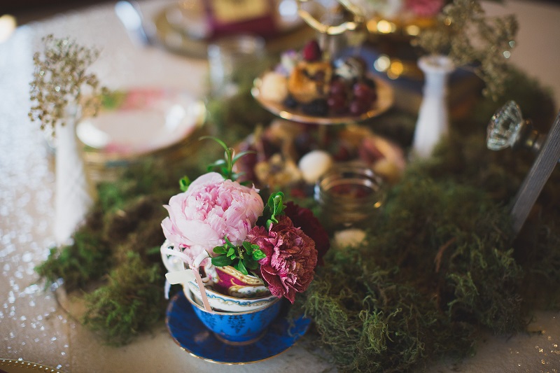 FloralHatley Castle West Coast Weddings Magazine Decor at Reception