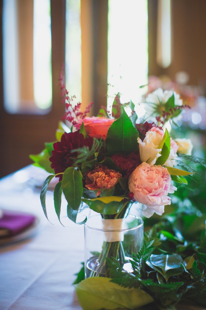 Floral Design Reception Alice in WonderlandHatley Castle West Coast Weddings Magazine