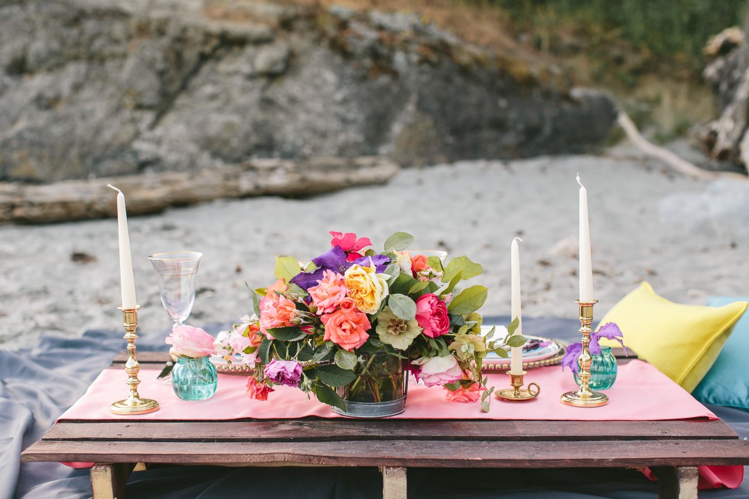 Mexican Inspired Beach Wedding Picnic Vancouver Island Wedding Magazine