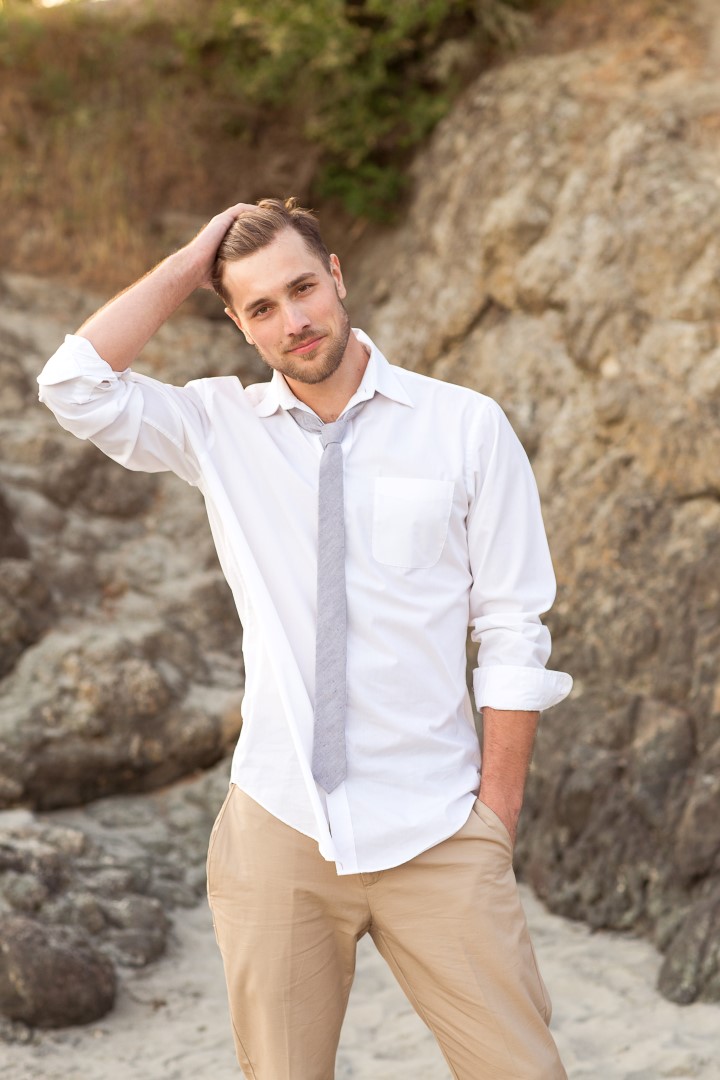 Beach Groom Mexican Inspiration Vancouver Island Wedding