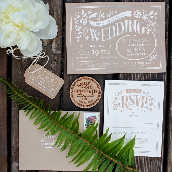 Invitation Suite Suns Golden Kiss West Coast Weddings Magazine