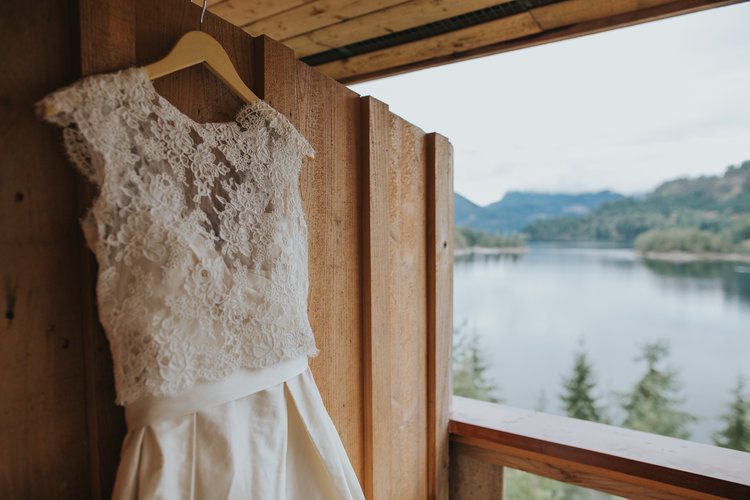 Bridal Gown Oceanview Marnie & Drew Eco Friendly Inspired Wedding by Jennifer Picard Photography