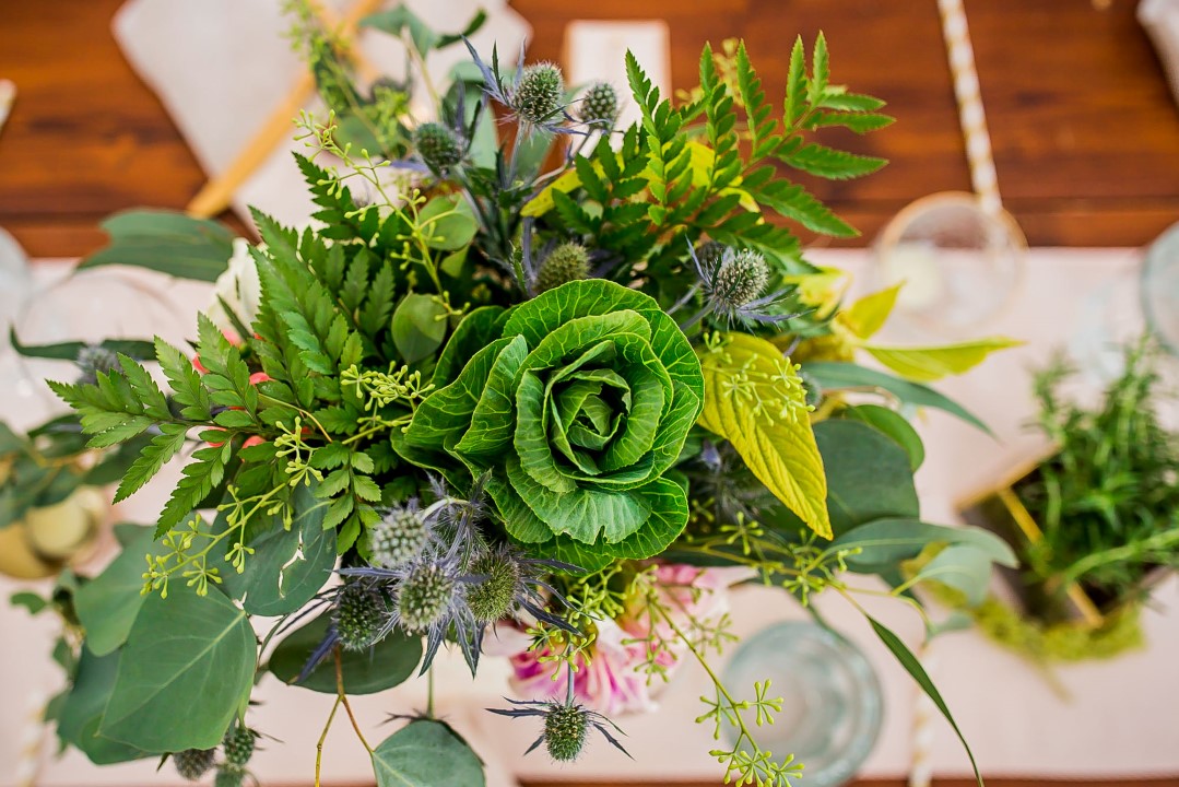 Reception Greenery on TablesSuns Golden Kiss West Coast Weddings Magazine