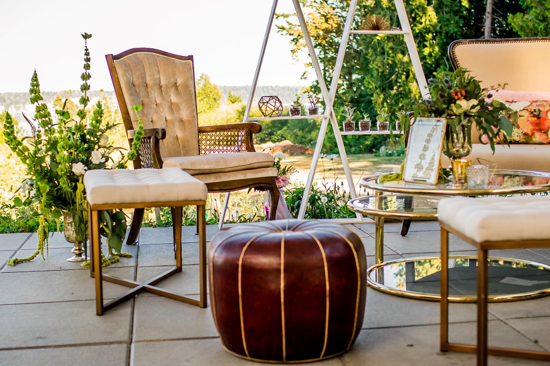 Furniture Setting OutdooSuns Golden Kiss West Coast Weddings Magaziner