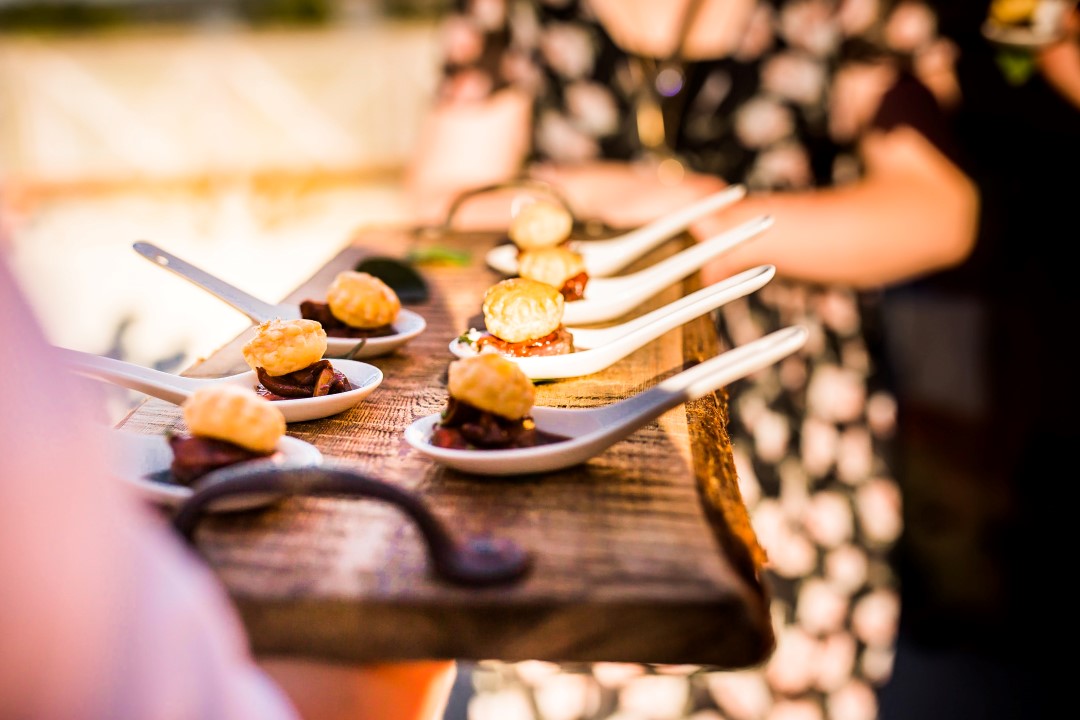 Appetizers Suns Golden Kiss West Coast Weddings Magazine