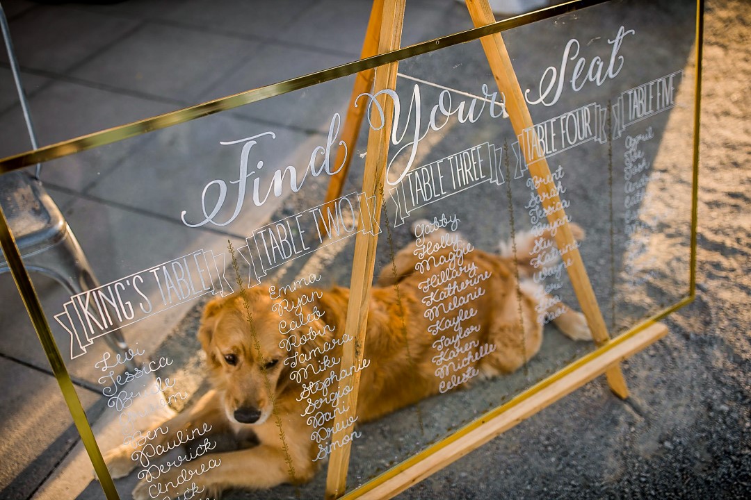 Glass Guest Sign Suns Golden Kiss West Coast Weddings Magazine