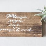 Spring Wedding Sign Guest Book BC Wedding