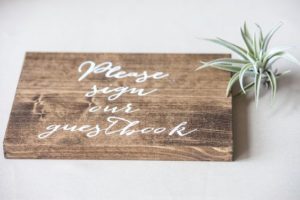 Spring Wedding Sign Guest Book BC Wedding