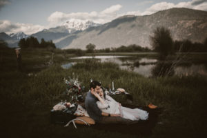 Mountain Sunset West Coast Wedding Magazine