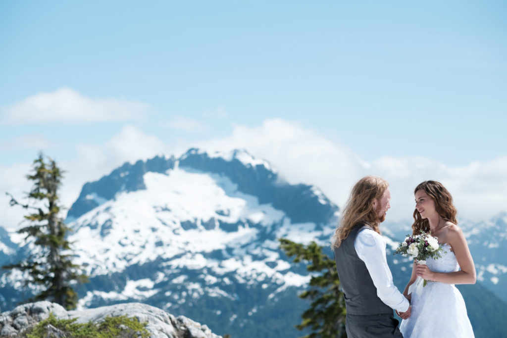 Mountain Top Elopement Vancouver Island West Coast Weddings BC Magazine