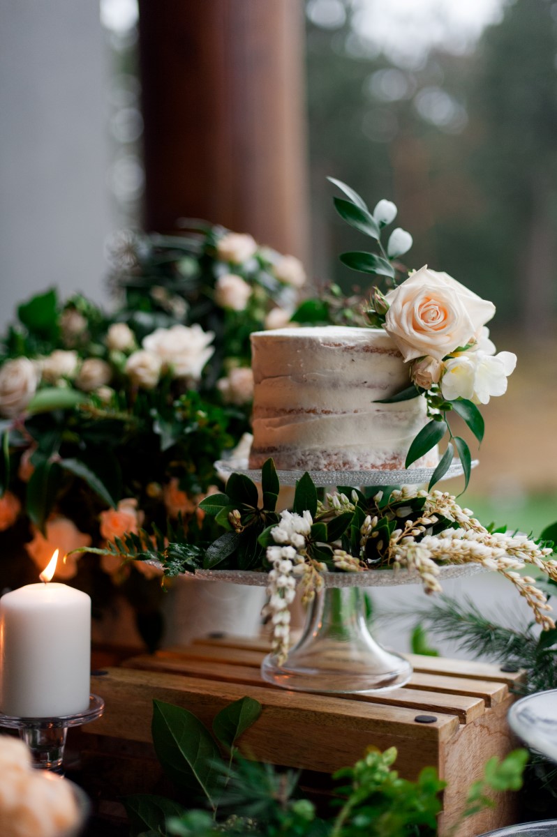 Gorgeous Greenery & Sweet Cakes Tim Hortons Wedding Dessert Table West Coast Weddings Magazine