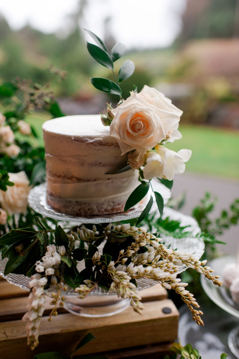 Gorgeous Greenery & Sweet Cakes Tim Hortons Wedding Dessert Table West Coast Weddings Magazine