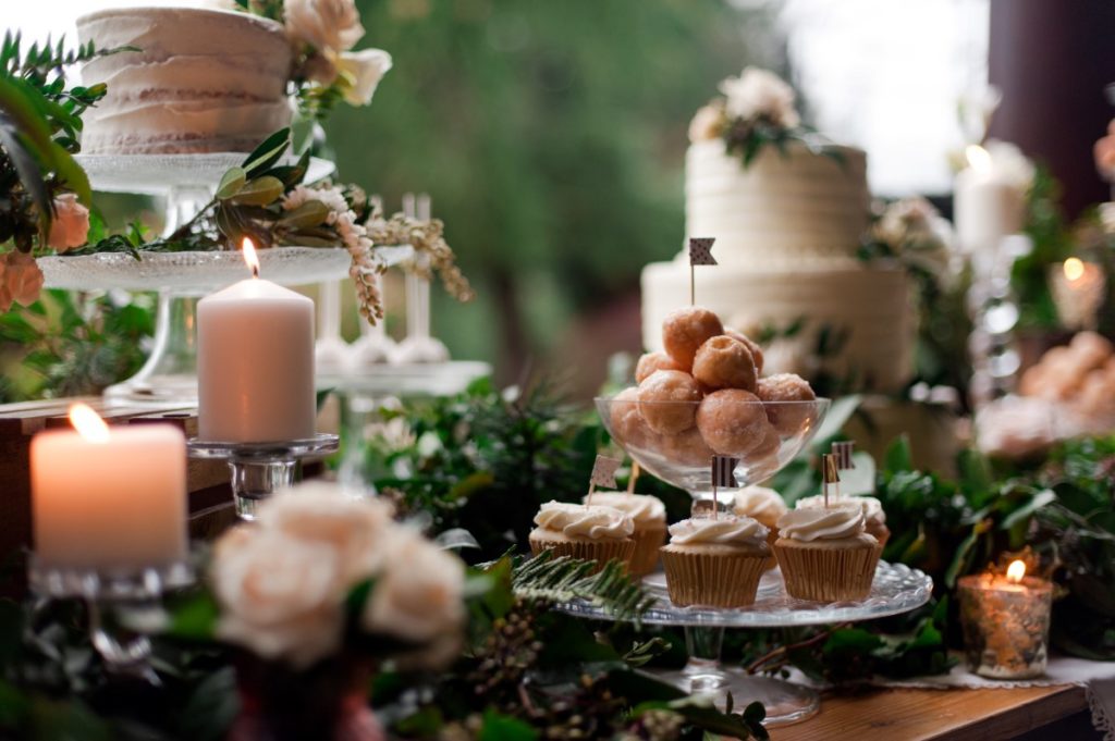 Gorgeous Greenery & Sweet Cakes Tim Hortons Wedding Dessert Table West Coast Weddings Magazine