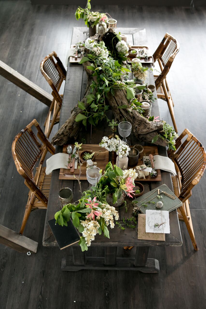 Eco Chic Wedding with Stylish Foraged Greenery Details West Coast Weddings Magazine