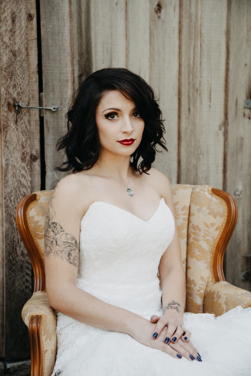 Brid Inked + Pretty Brides West Coast Weddings Magazine e with Arm Tattoo