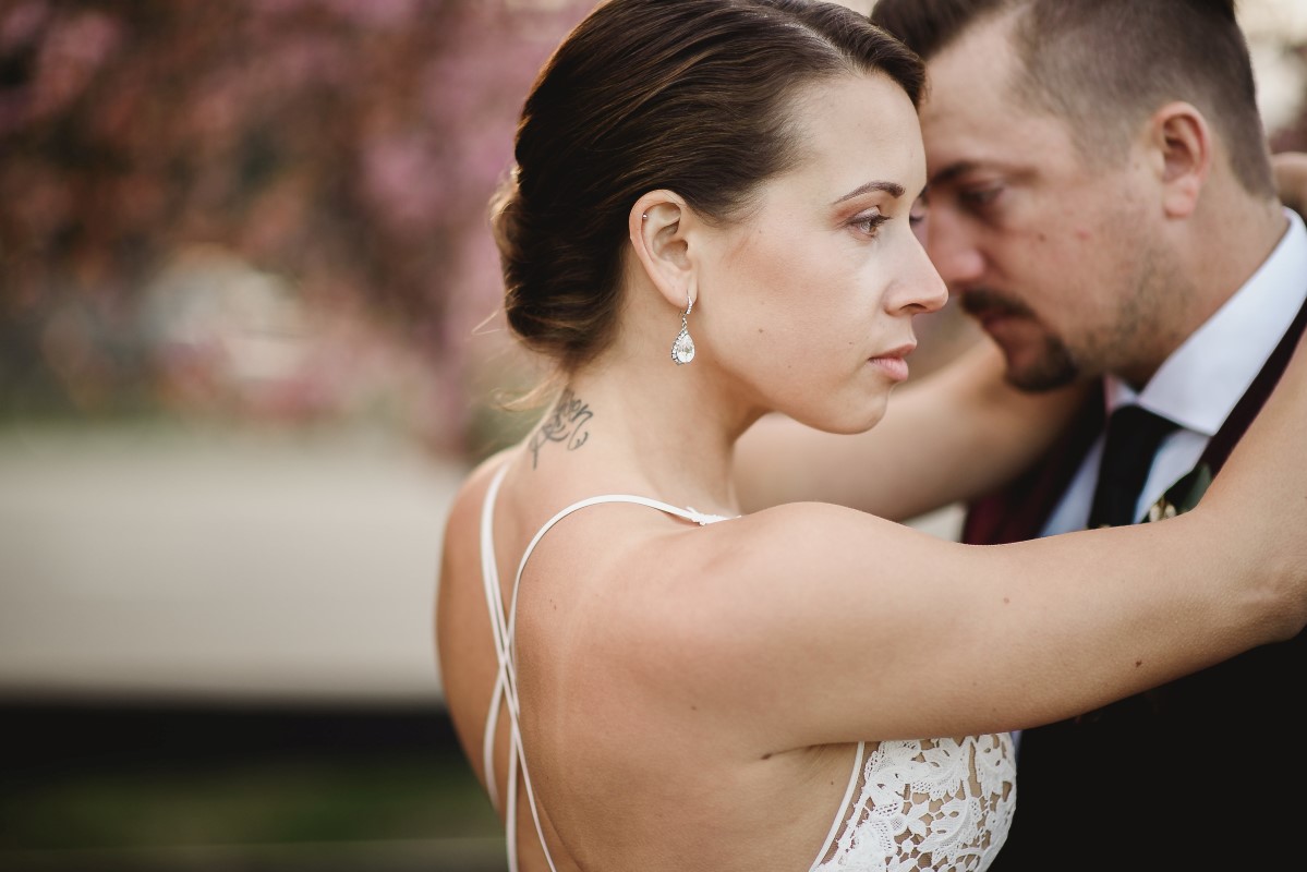 Cherry Blossom Ceremony Circle Arch | Erin Wallis Photography | Sublime Celebrations | Karen Bezaire | Shelter Point Distillery | The White Peony | Jims Clothes Closet | Purely Flower | Headquarters Hair Studio | Eden Street Spa | West Coast Weddings Magazine