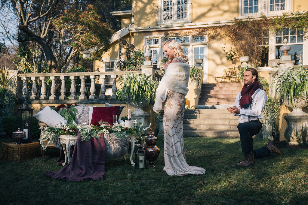 Styled Proposal Outdoor West Coast Weddings Magazine