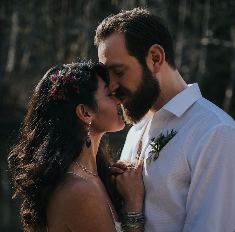 Sun Dappled Couple in Love Vancouver Wedding Magazine Elyse Anna Photography