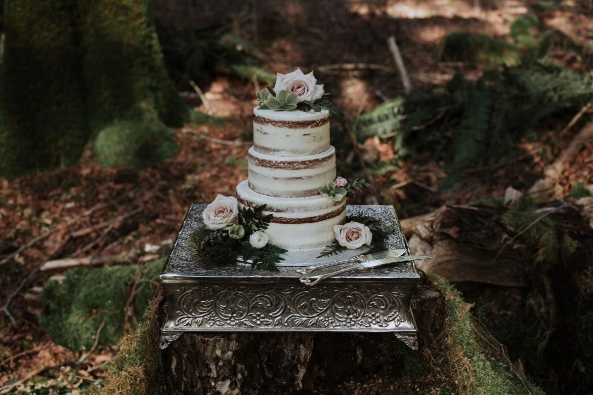 Sun Dappled Cake by Homemade by Harris Vancouver Wedding Magazine