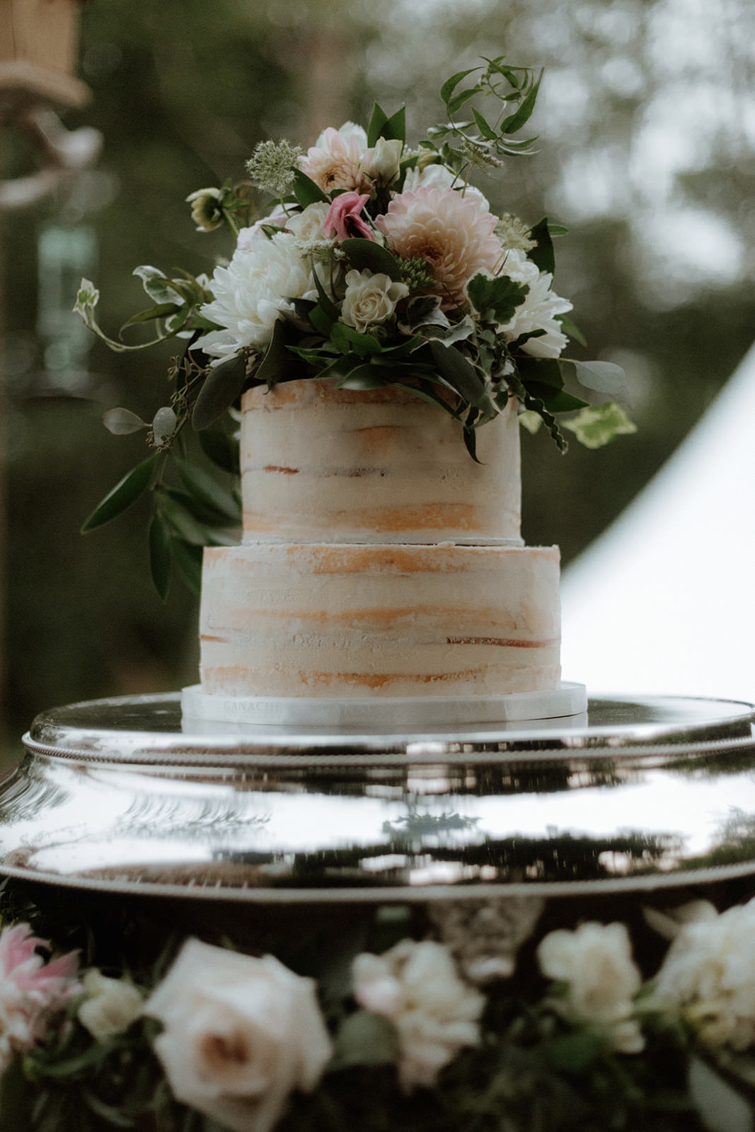 Cake at Rustic Anvil Island Wedding by Bon Vivant Group Vancouver BC Magazine