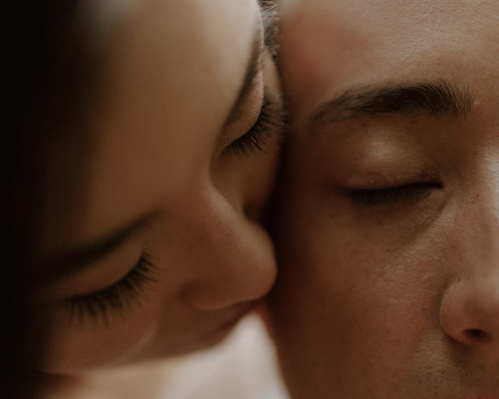 Newlyweds Touching by Tomasz Wagner Photography Vancouver Magazine