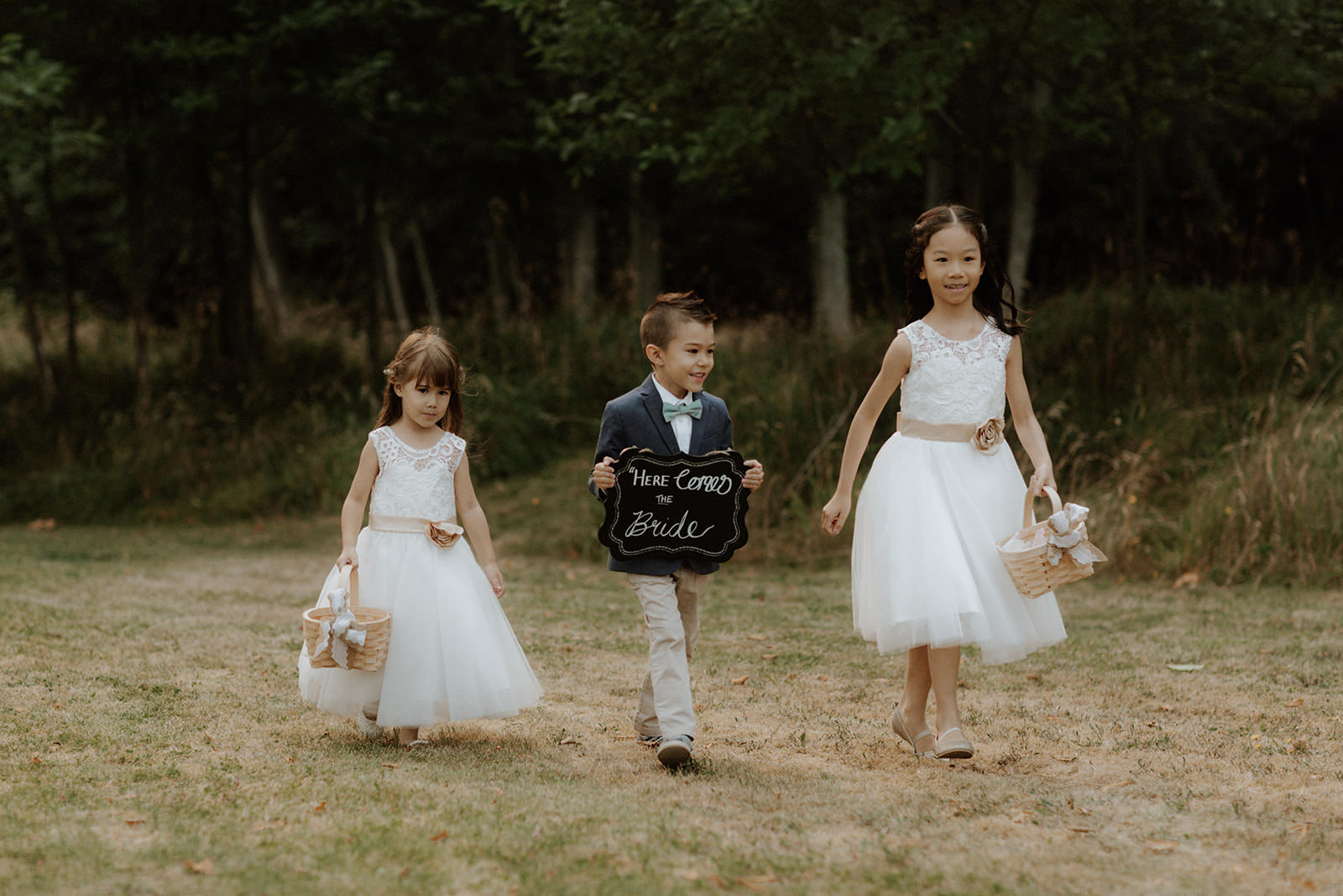 Rustic Wedding Tomasz Wagner Photography Ring bearer and flower girls