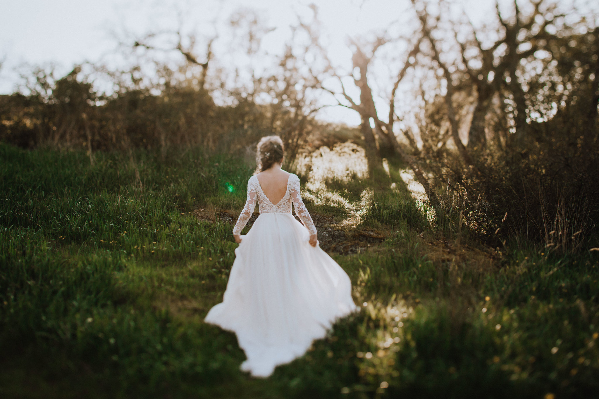 Beach Bridal Session Couple Sunset in the Trees West Coast Weddings Magazine