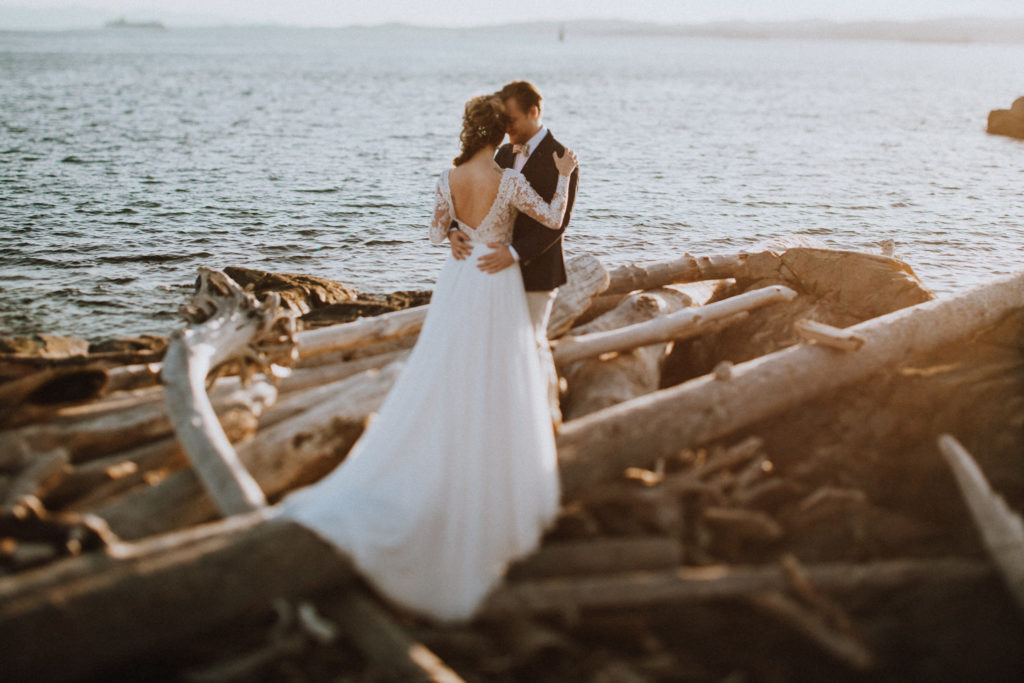 Couple on Beach Bridal Session Shantal Marie Creative Photography