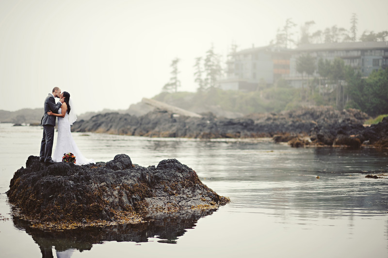 Couple at Black Rock Oceanfront Resort on Vancouver Island West Coast Weddings Magazine