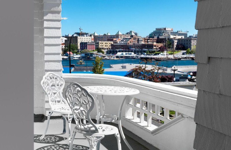 The view of the harbour at Pendray Inn and Tea House by Huntingdon Manor in Victoria British Columbia by West Coast Weddings Magazine