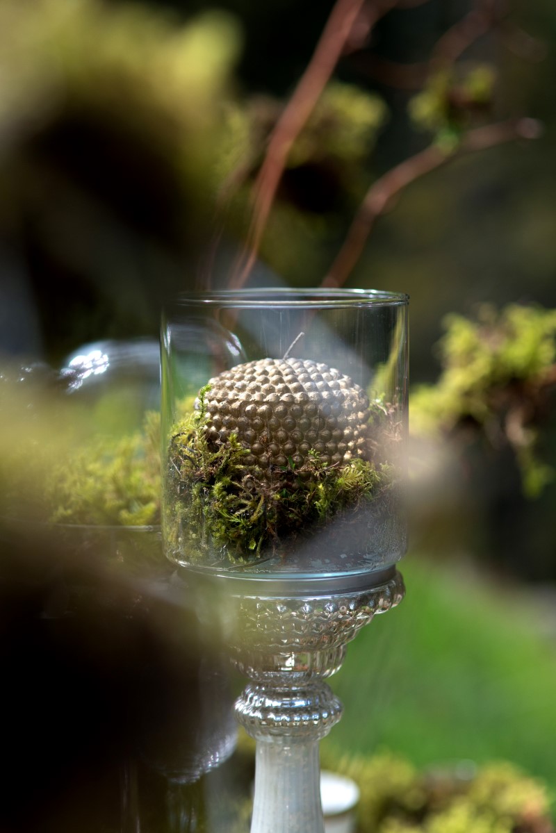 Enchanted Forest Moss Reception Table by Beauty Bride and Fleurtacious by Lynda Marie