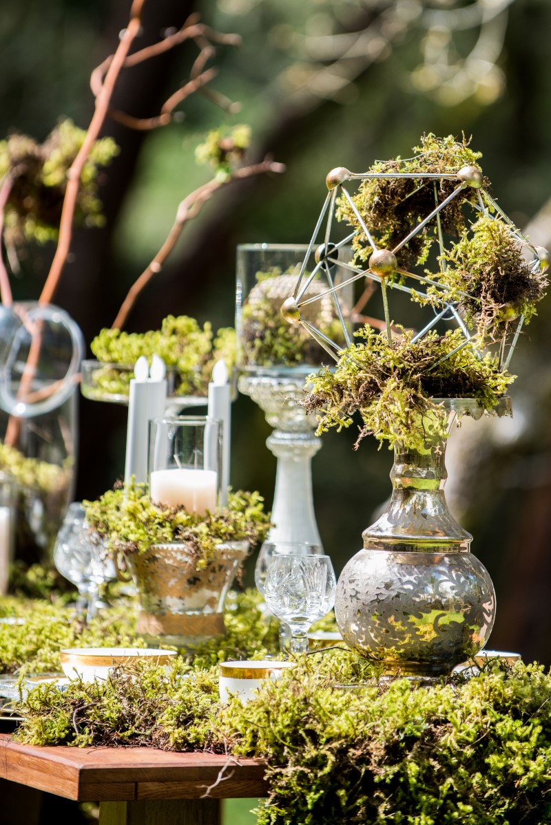 Enchanted Forest Table Candles by Beauty Bride West Coast Weddings Magazine