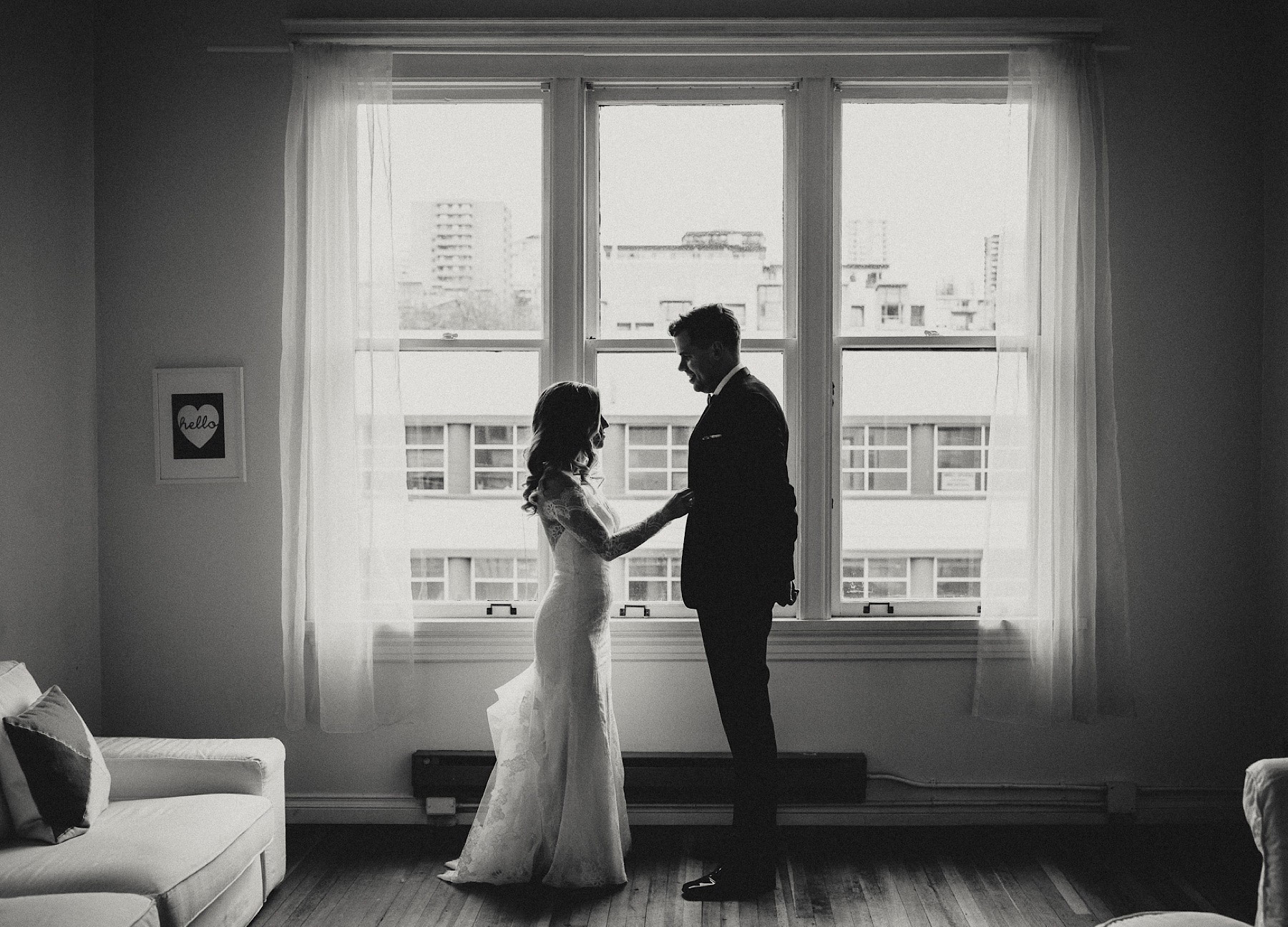 Couple in Silhouette by The Apartment Photo Aston + Charlie - The Magical Cover Shot Vancouver Wedding