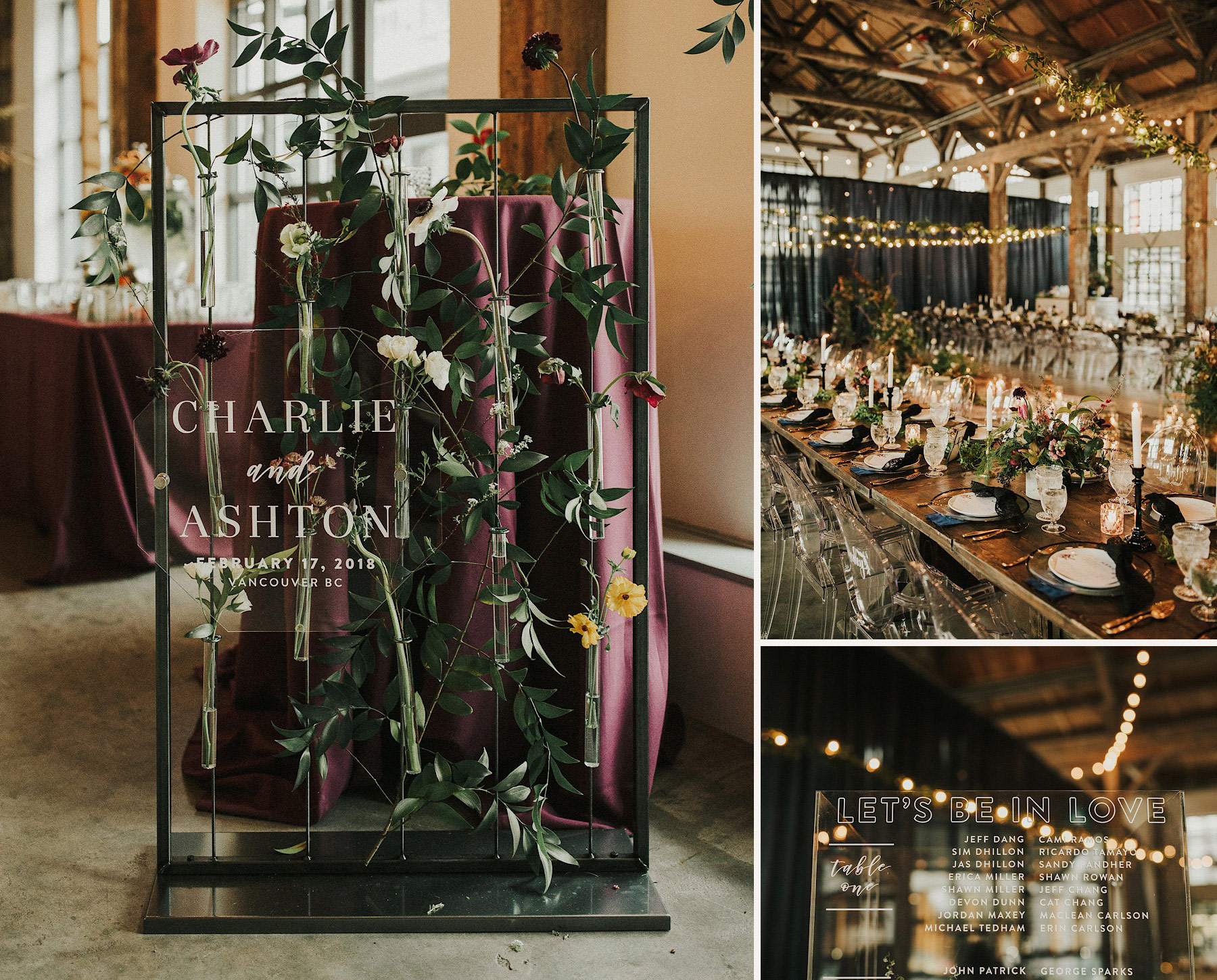 Reception by Bespoke Decor Aston + Charlie - The Magical Cover Shot Vancouver Wedding