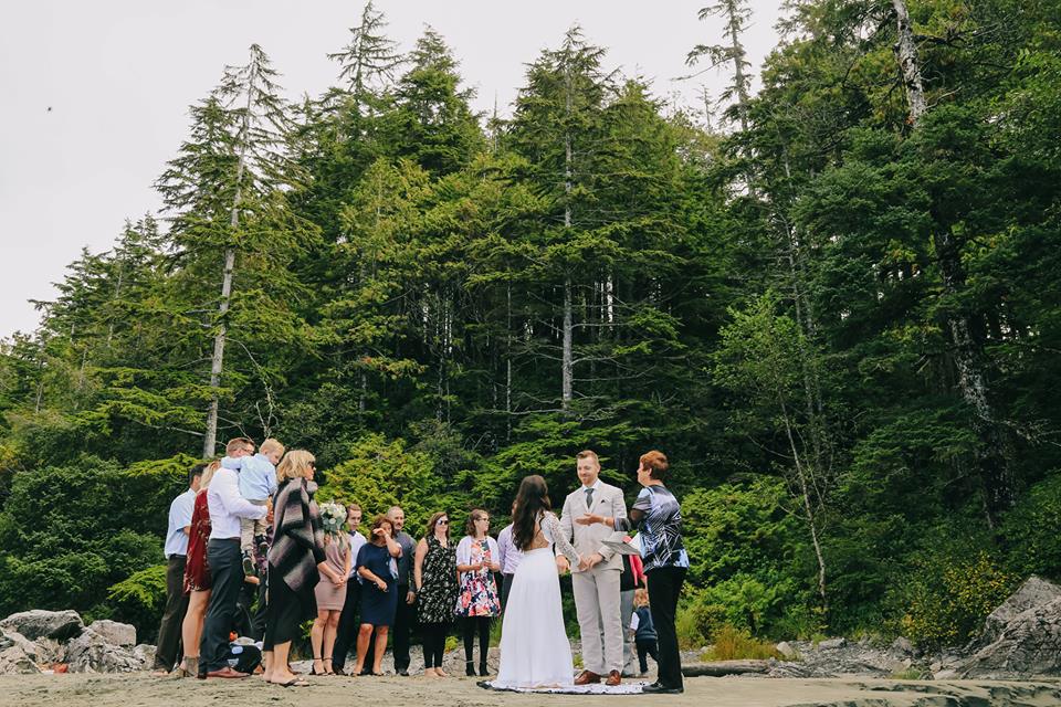 Tofino Elopement Ceremony Tonquin Beach Wedding Vancouver Island