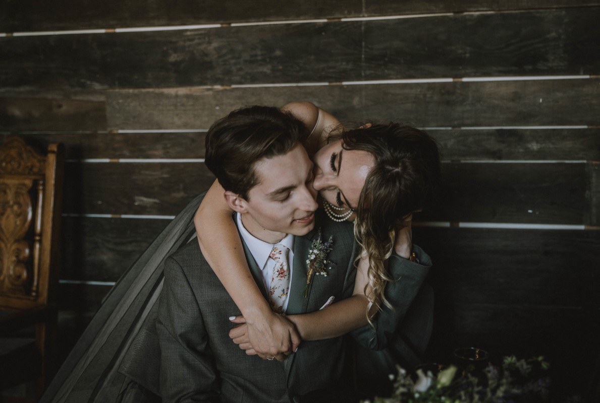 Sweet Memories of Bride Hugging Groom on Wedding Day