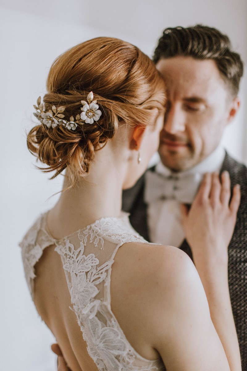 Sophisticated bridal hair by Hair by Jax on Vancouver Island