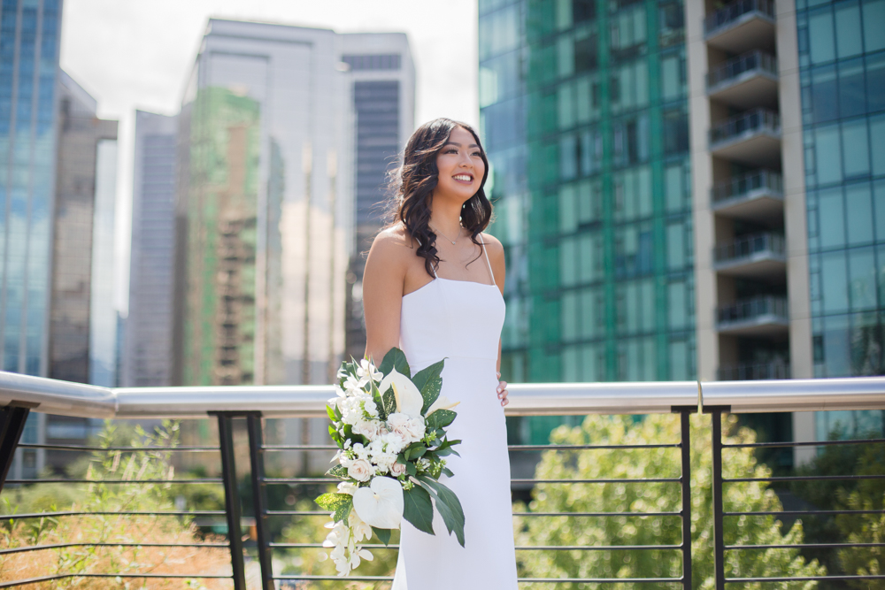 City Chic Vancouver Bride with beautiful NK Beauty Makeup and Hair