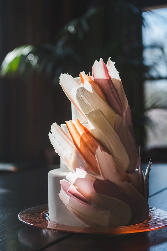 Tropical Empress Wedding Cake by Allison Shelrud 