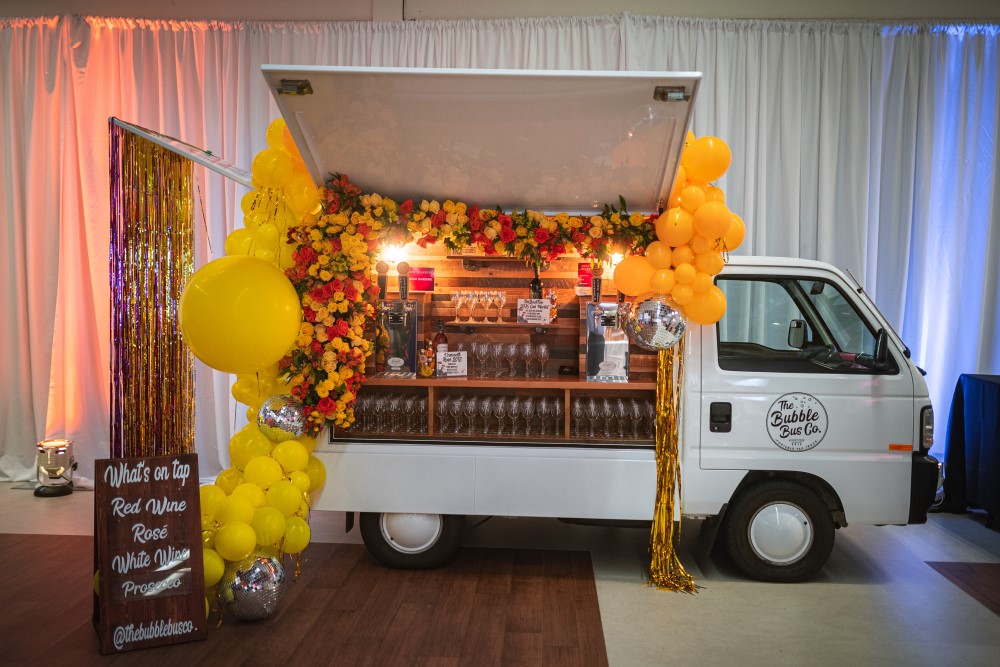 Champagne and Wine by the Bubble Bus Co at Vancouver Island Wedding Awards Gala