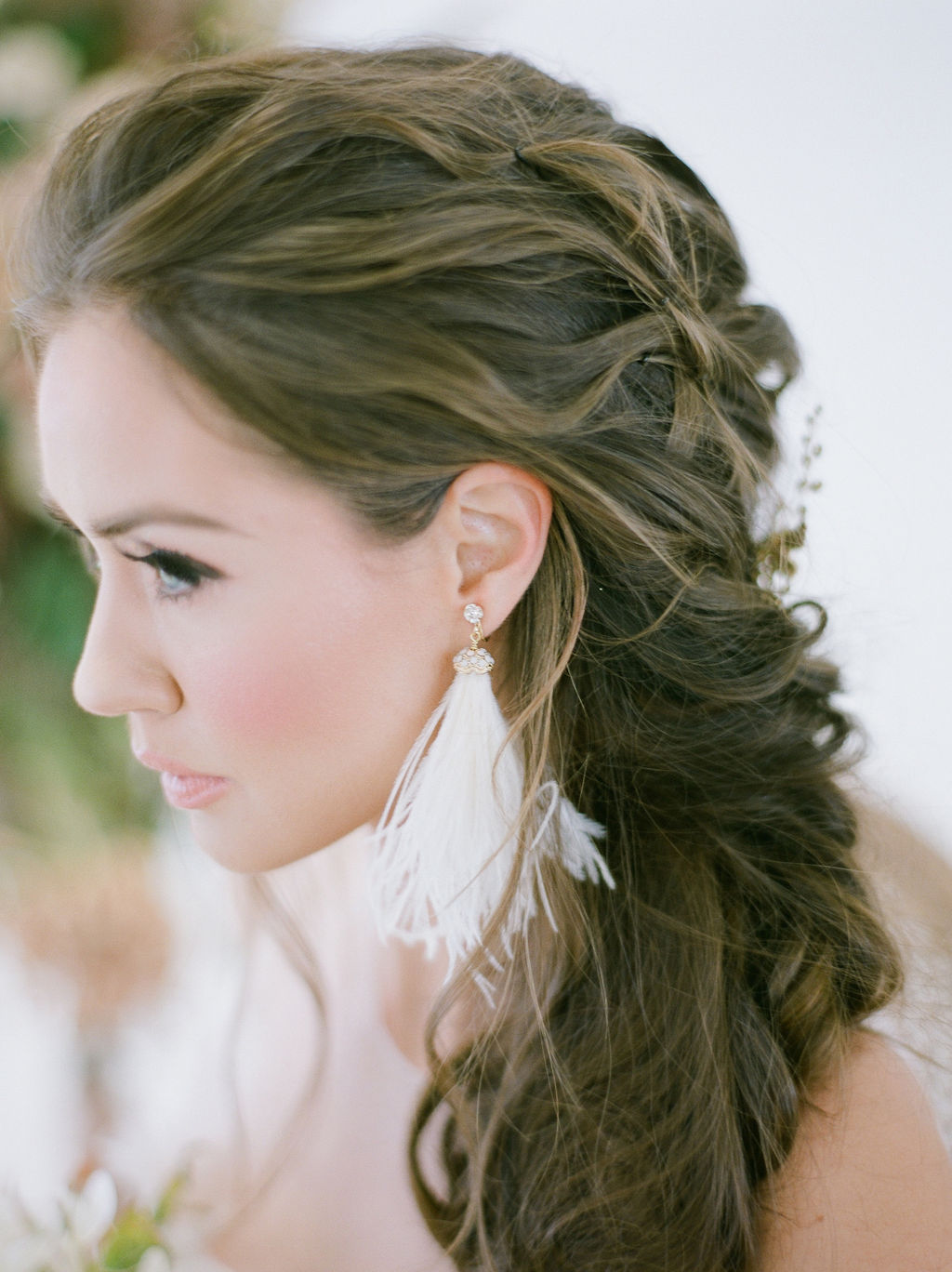 Bride with braided hair by Jasmine Hoffman Vancouver