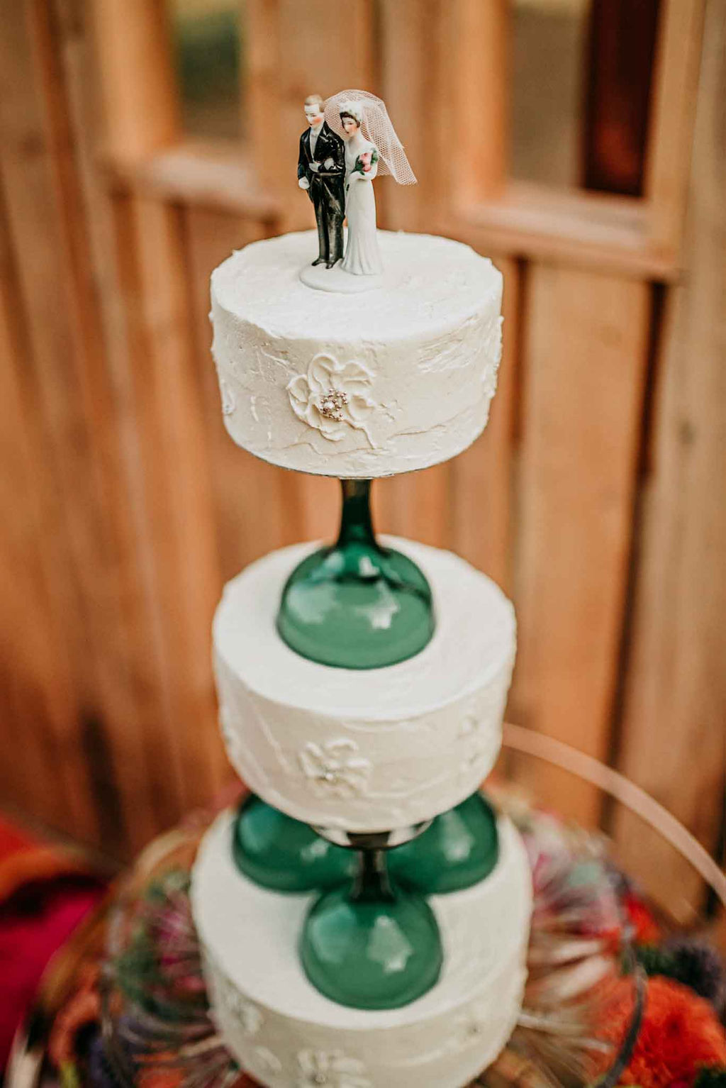 Vintage Wedding Cake by Cobble Hill Cake Co. on Vancouver Island